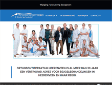Tablet Screenshot of orthoheerenveen.nl